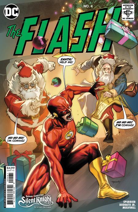 Flash #4 Cvr D Stephen Segovia Santa Card Stock Var DC Comics Comic Book