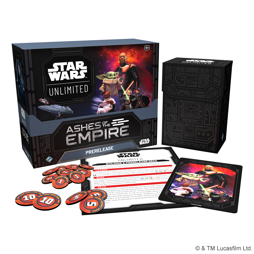 Star Wars Unlimited TCG Ashes of the Empire Prerelease Box By Fantasy Flight Games