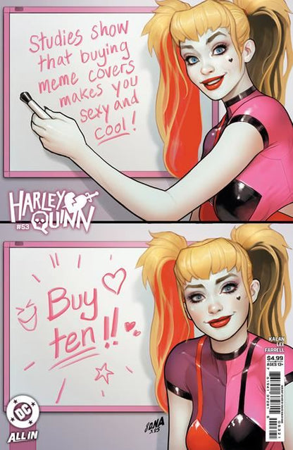 HARLEY QUINN #53 CVR B DAVID NAKAYAMA CARD STOCK VAR  DC Comics Comic Book 2025