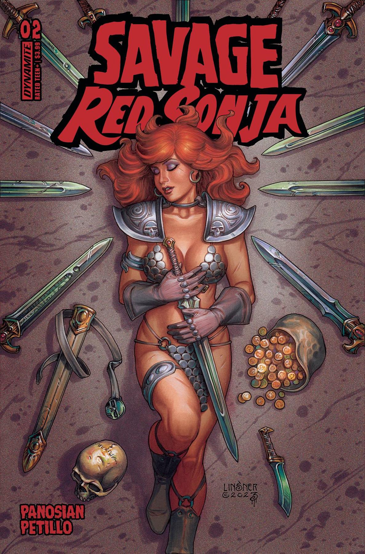 Savage Red Sonja #2 Cvr C Linsner Dynamite Comic Book