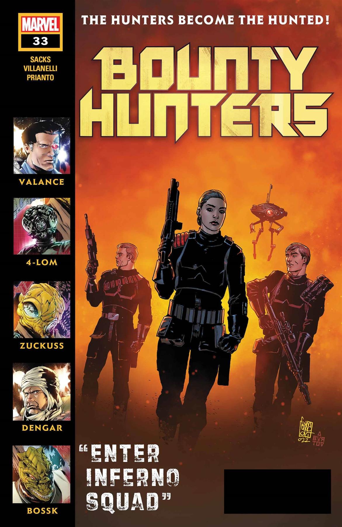 Star Wars Bounty Hunters #33 () Marvel Prh Comic Book 2023