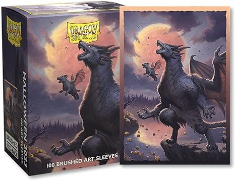 Arcane Tinmen Dragon Shield 12100 Art Brushed Halloween 2023 100 Card Sleeves Japanese