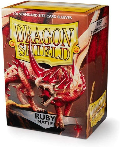Dragon Shield standard - Ruby Matte - 100 ct