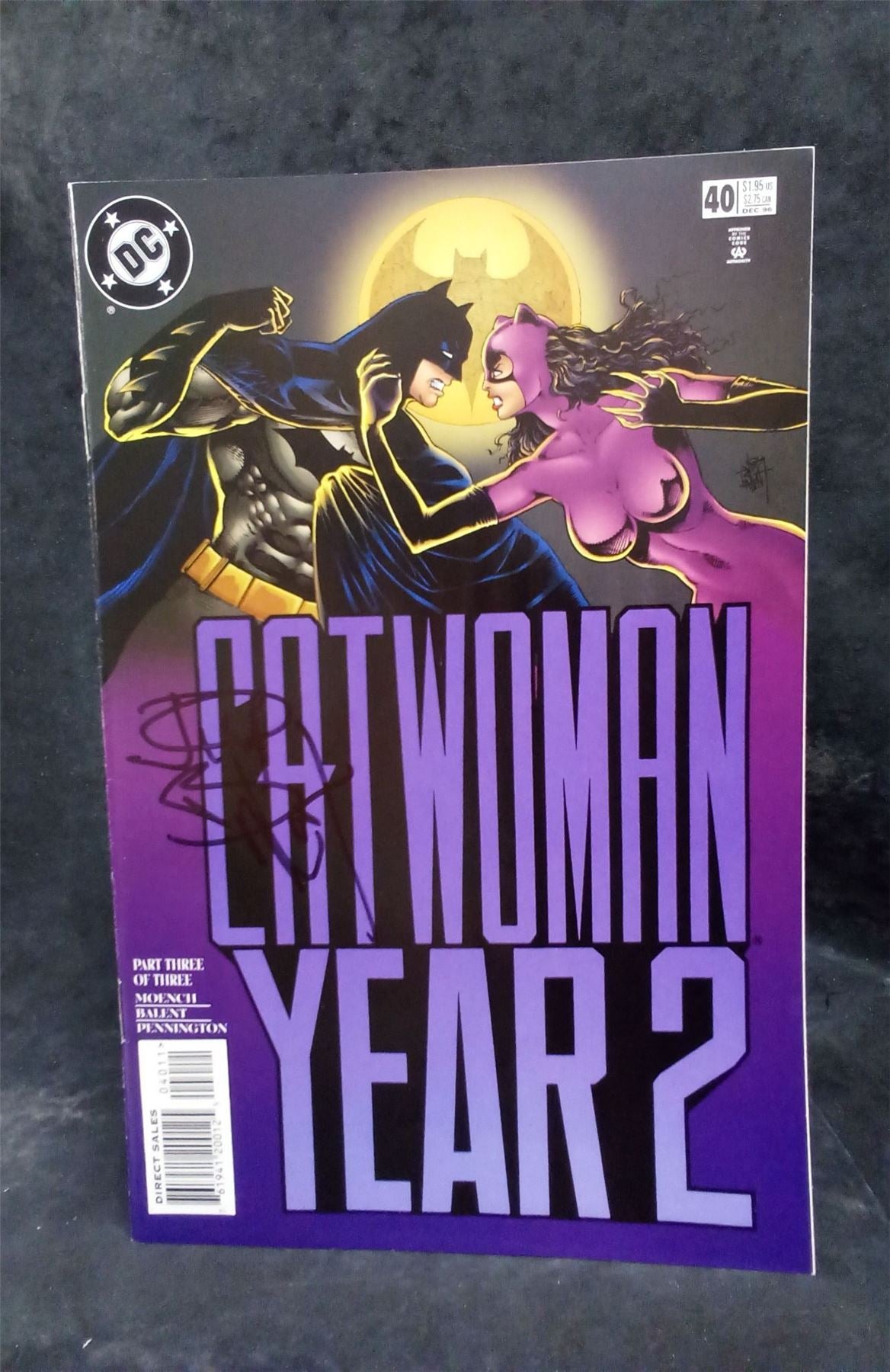 Catwoman #40 1996 signed by Jim Balent DC Comics Comic Book