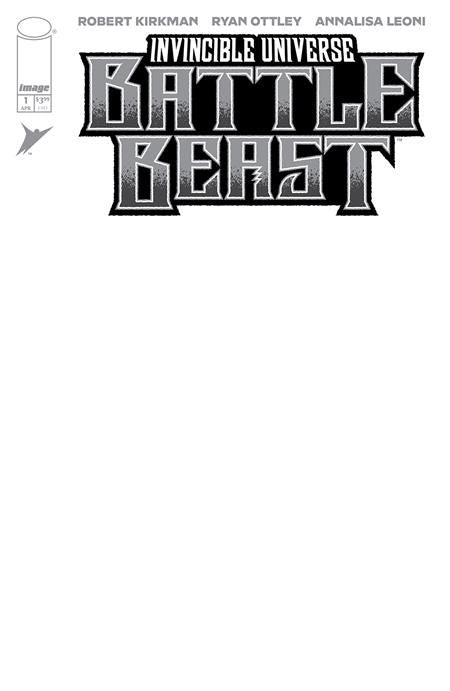 Invincible Universe Battle Beast #1 Cvr I Blank Sketch Var  Image Comics Comic Book