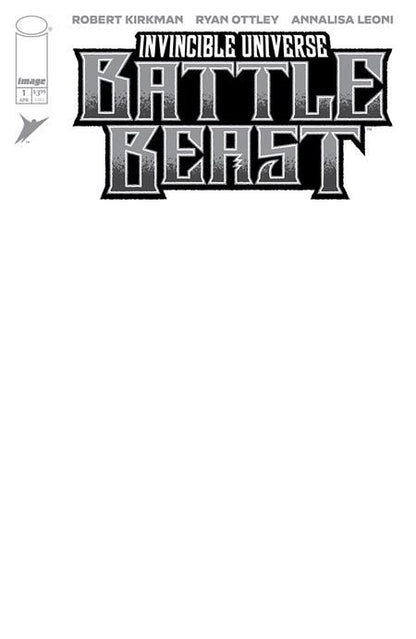 Invincible Universe Battle Beast #1 Cvr I Blank Sketch Var  Image Comics Comic Book