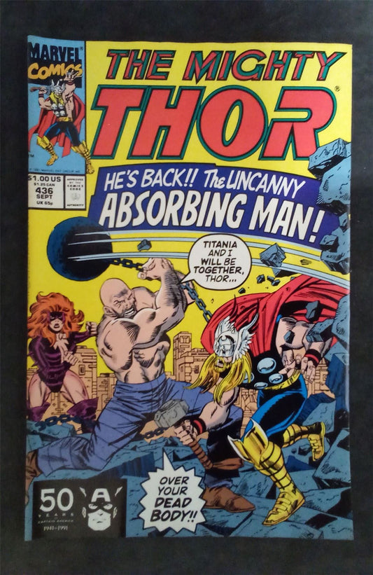 The Mighty Thor #436 1991 marvel Comic Book marvel Comic Book