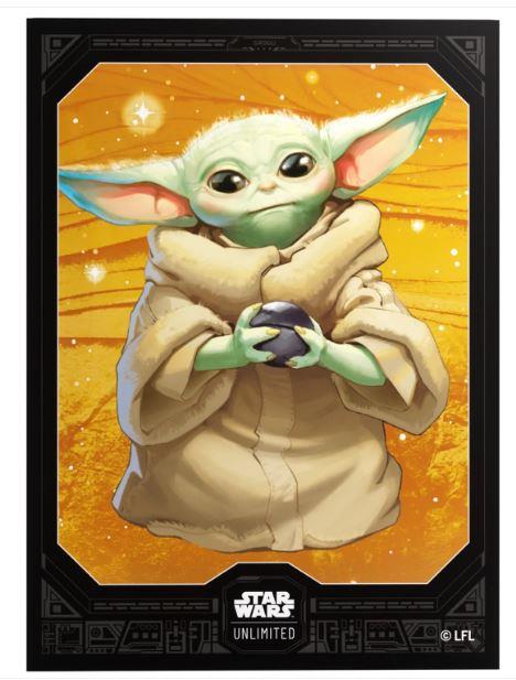 Star Wars Unlimited Legends of the Force Premium Art Sleeve Grogu By Gamegenic