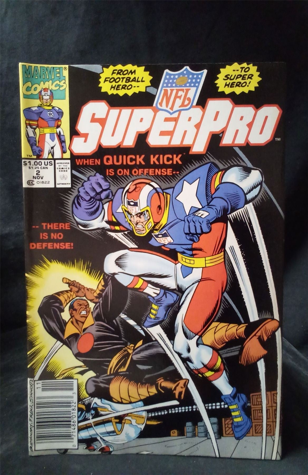 NFL Superpro #2 1991 Marvel Comics Comic Book
