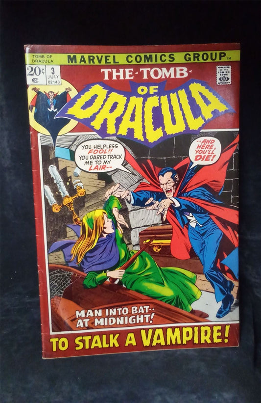 Tomb of Dracula #3 1972 Marvel Comics Comic Book