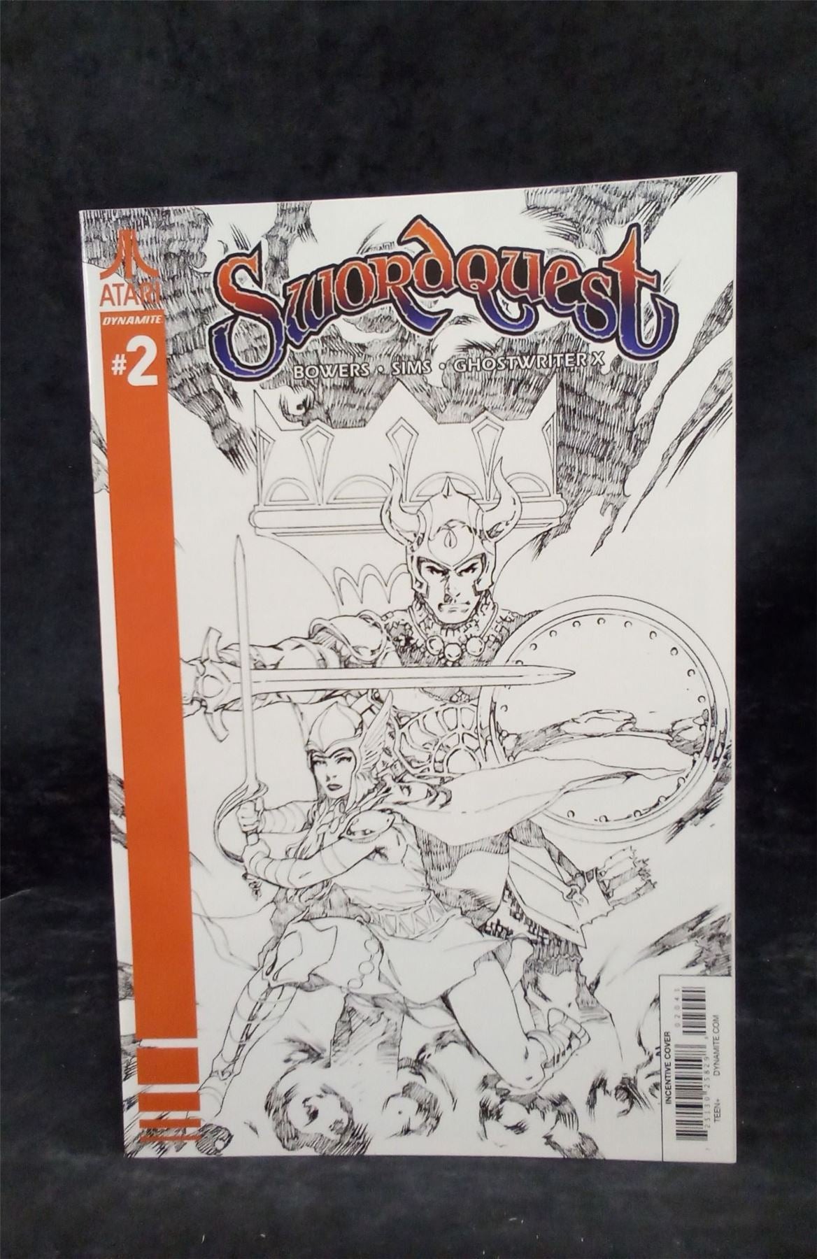 Swordquest #2 Rubi B&W Incentive Variant 2017 dynamite entertainment Comic Book