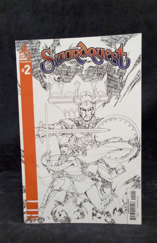 Swordquest #2 Rubi B&W Incentive Variant 2017 dynamite entertainment Comic Book