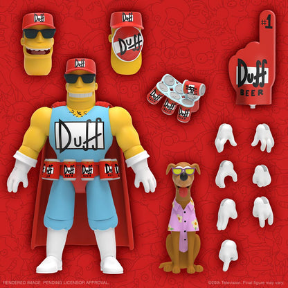 Simpsons Ultimates W2 Duffman Action Figure