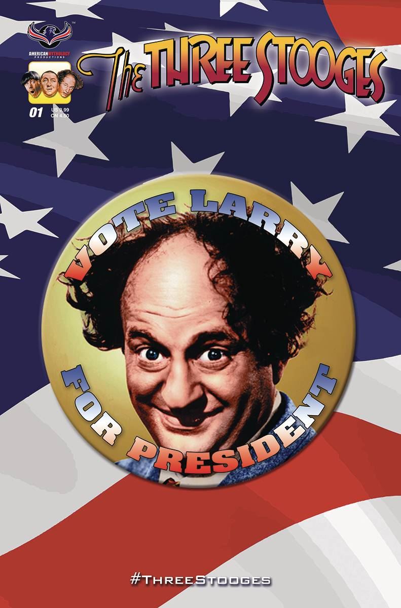 Three Stooges Red White & Stooge #1 (Larry Cvr) American Mythology Productions Comic Book