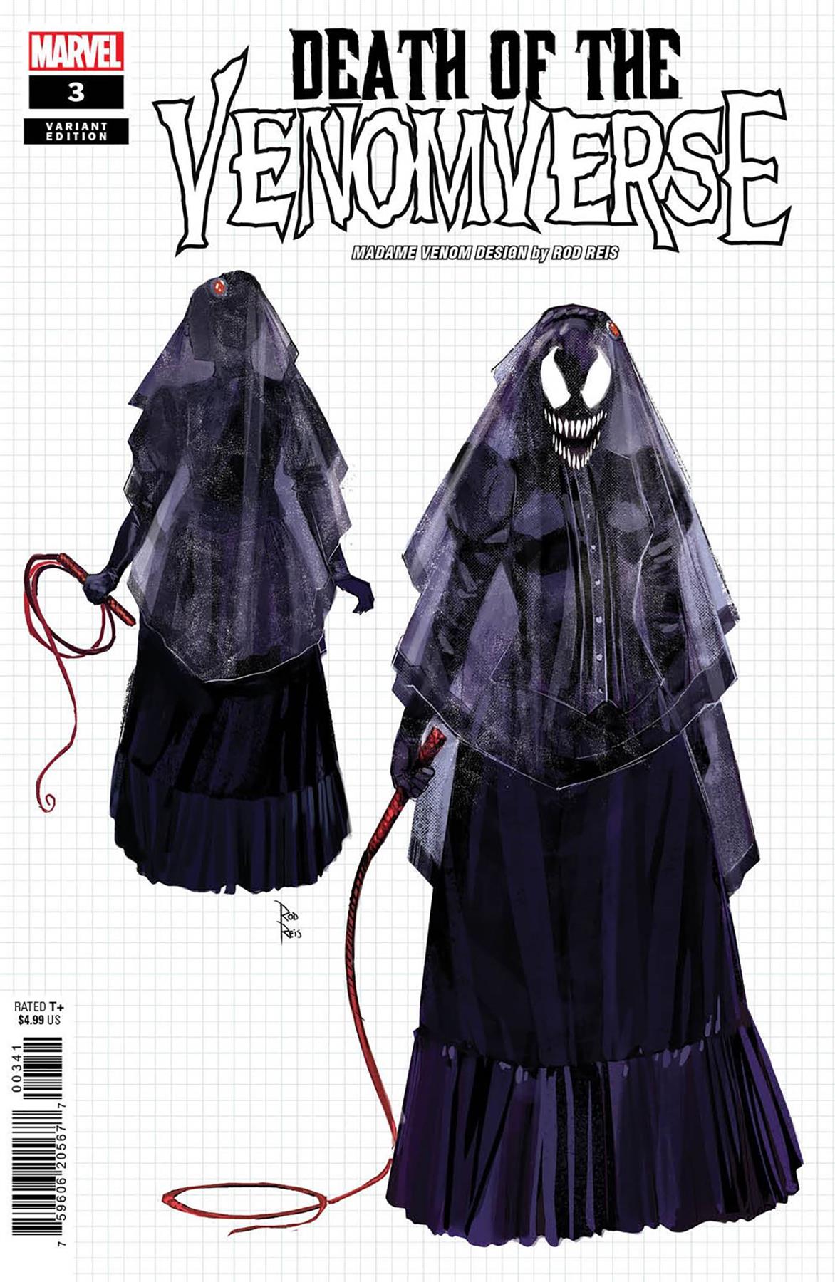 Death Of Venomverse #3 (Rod Reis Design Var) Marvel Prh Comic Book 2023