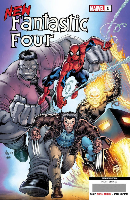 New Fantastic Four #1 (of 5) 2nd Ptg Nauck Var Marvel Prh Comic Book