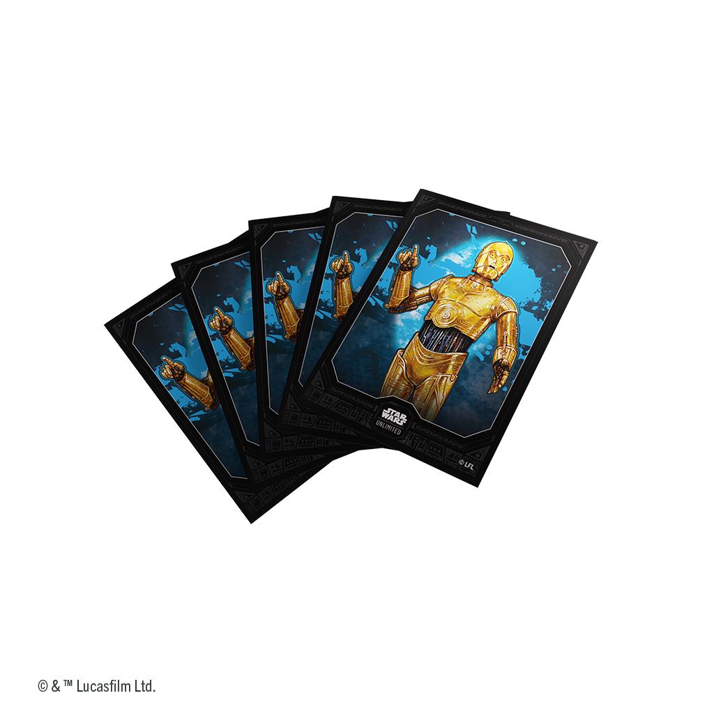 Star Wars Unlimited Premium Art Sleeve: C-3PO 60 Standard By Gamegenic