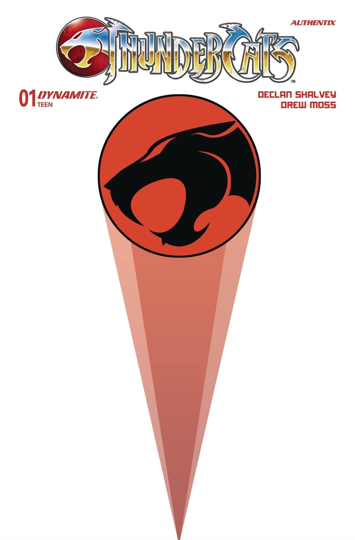 Thundercats #1 Cvr Zd Foc Spotlight Blank Authentix Dynamite Comic Book