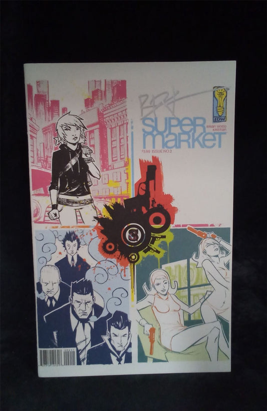 Supermarket #2 2006 signed by Brian Wood IDW Comic Book
