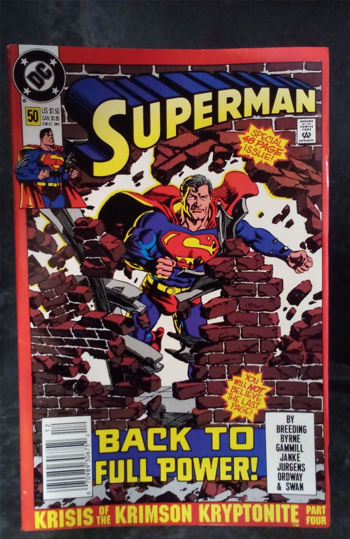 Superman #50 1990 DC Comics Comic Book