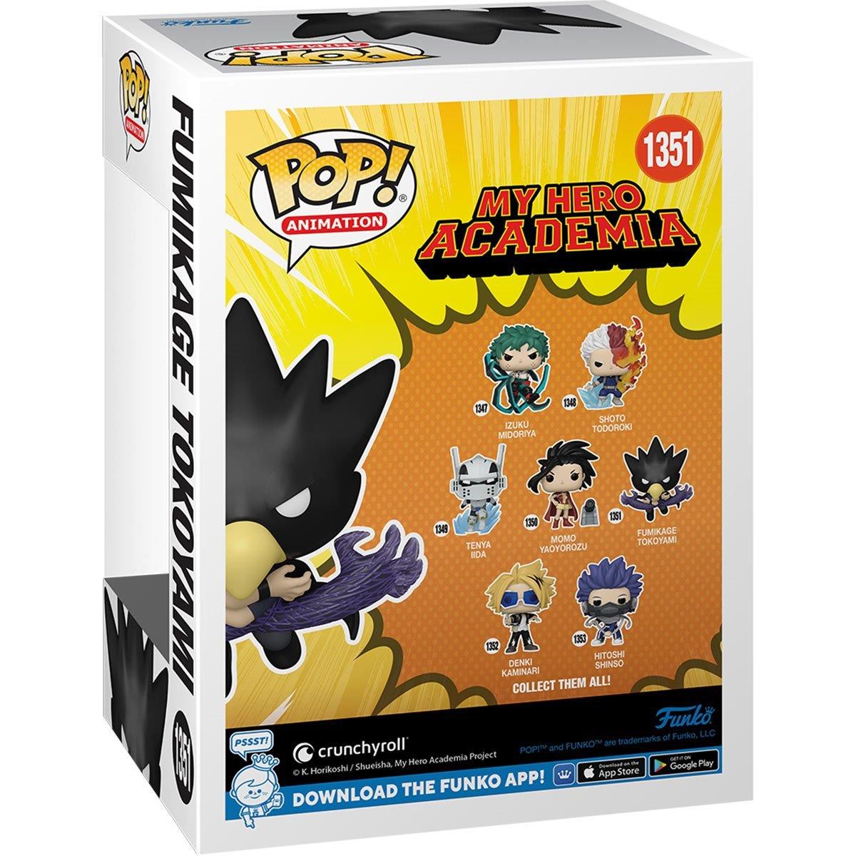 Funko Pop! My Hero Academia Fumikage Tokoyami Fallen Angel Glow-in-the-Dark - AAA Anime Exclusive #1351 Vinyl Figure