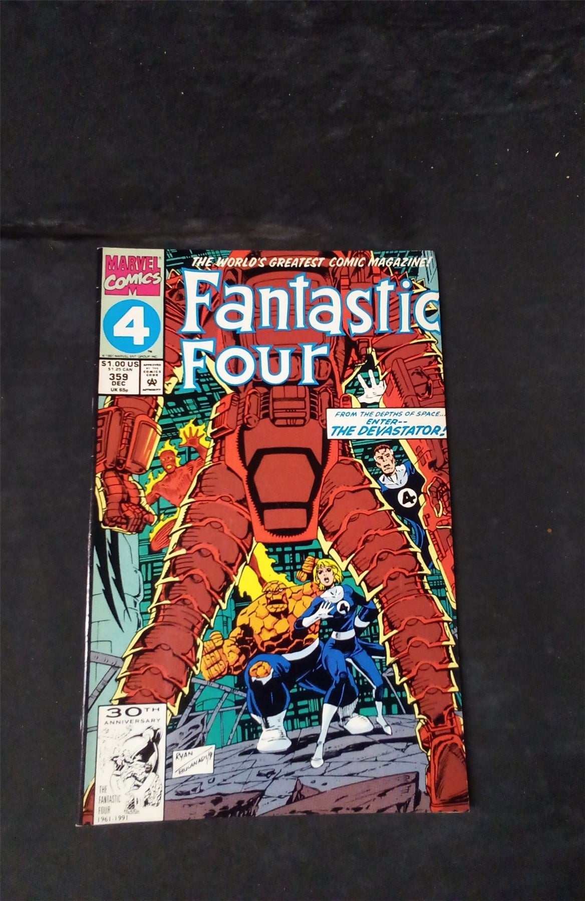 Fantastic Four #359 Direct Edition 1991 marvel Comic Book