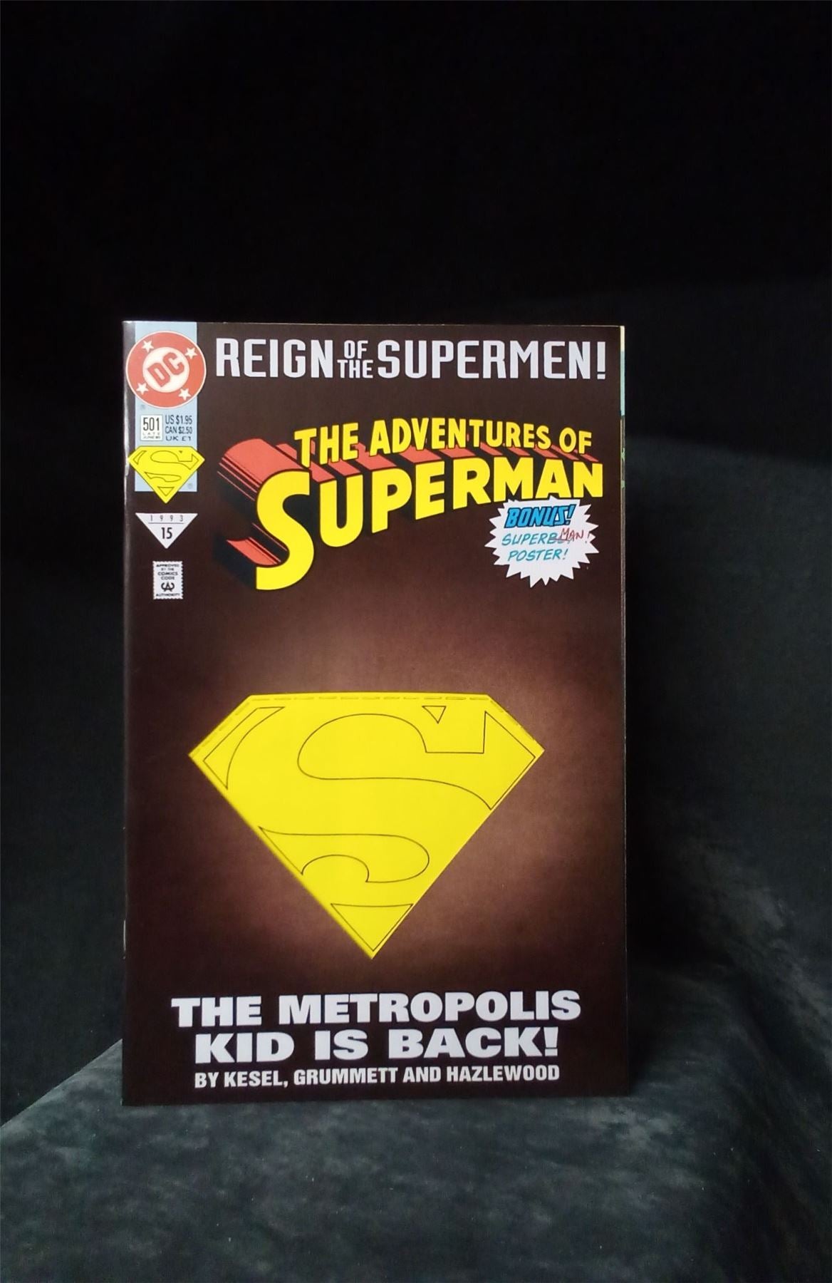 Adventures of Superman #501 Die-cut cover 1993 DC Comics Comic Book