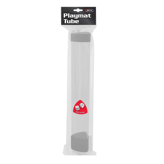 BCW Playmat Tube with Dice - White