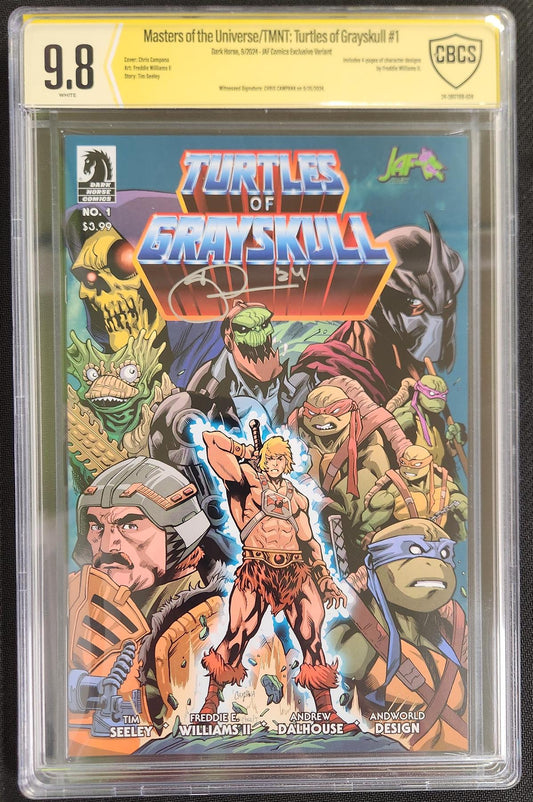 Turtles of Grayskull #1 Dark Horse 2024 CBCS Signature Series 9.8  Chris Campana Graded Comic Book