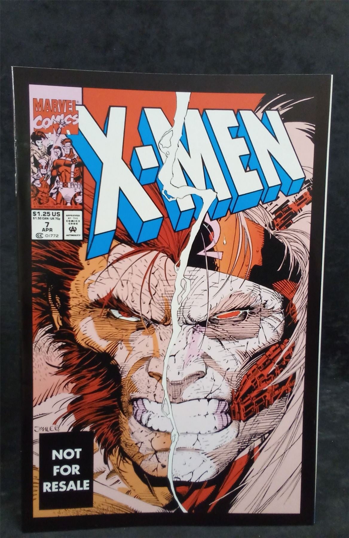 X-Men #7 Marvel Legends Cover 1992 Marvel Comics Comic Book