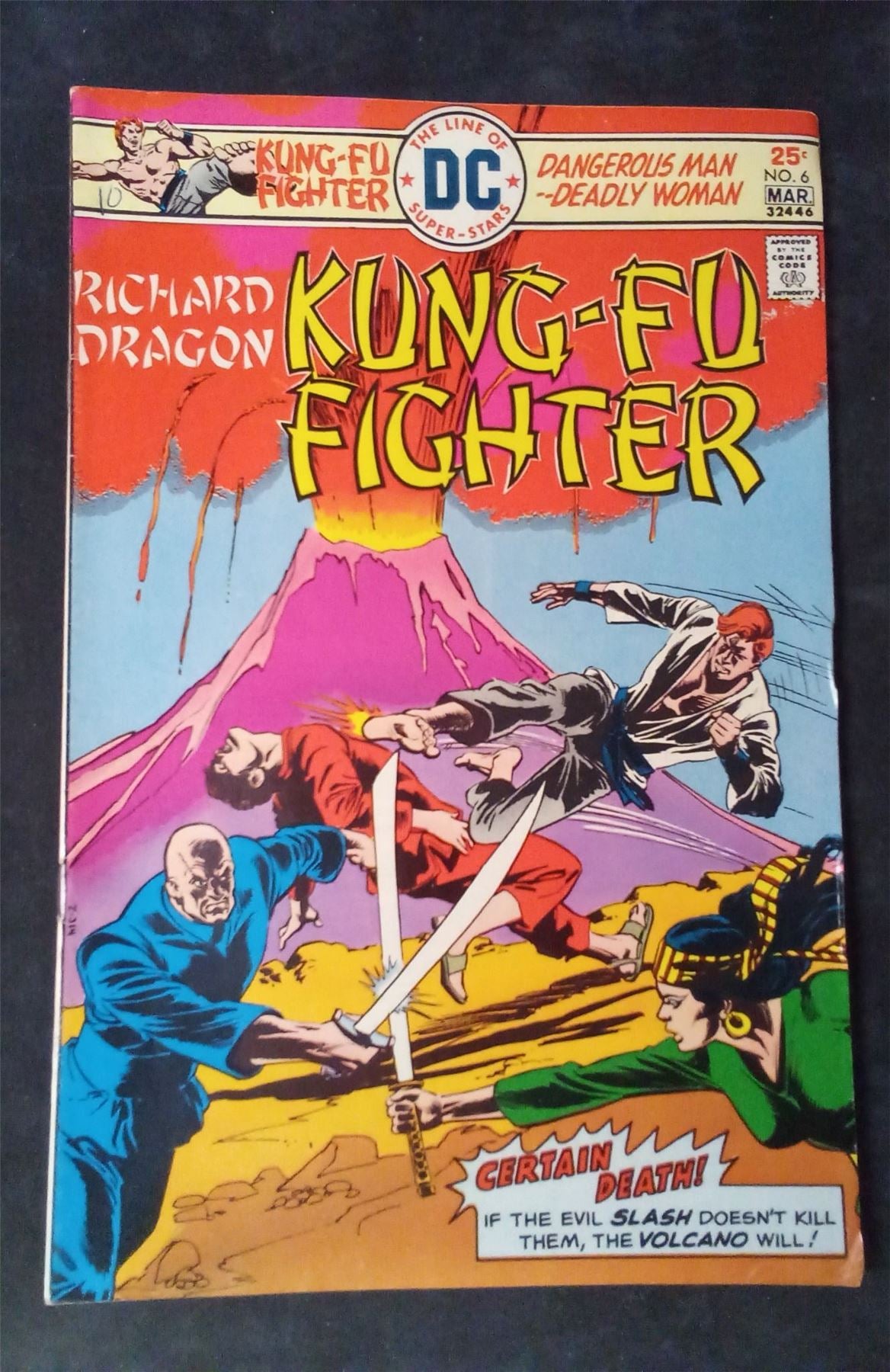 Richard Dragon, Kung Fu Fighter #6 1976 dc-comics Comic Book