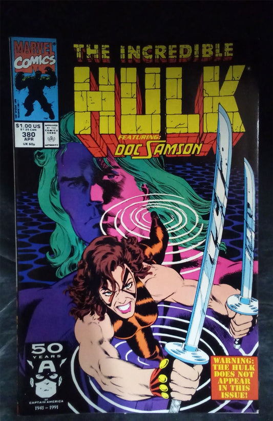 The Incredible Hulk #380 1991 Marvel Comic Book