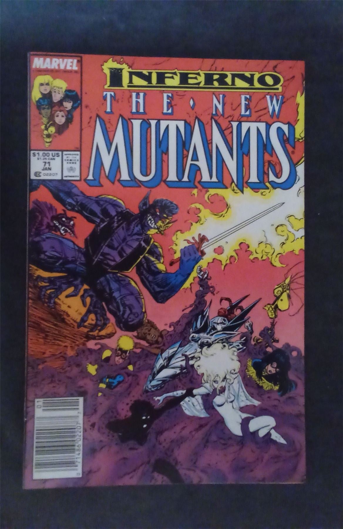 The New Mutants #71 1989 marvel Comic Book