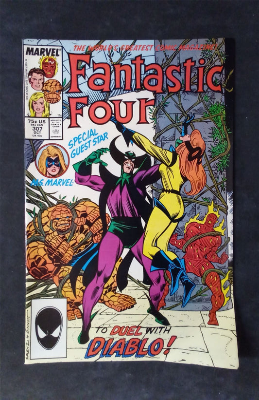 Fantastic Four #307 Direct Edition 1987 marvel Comic Book