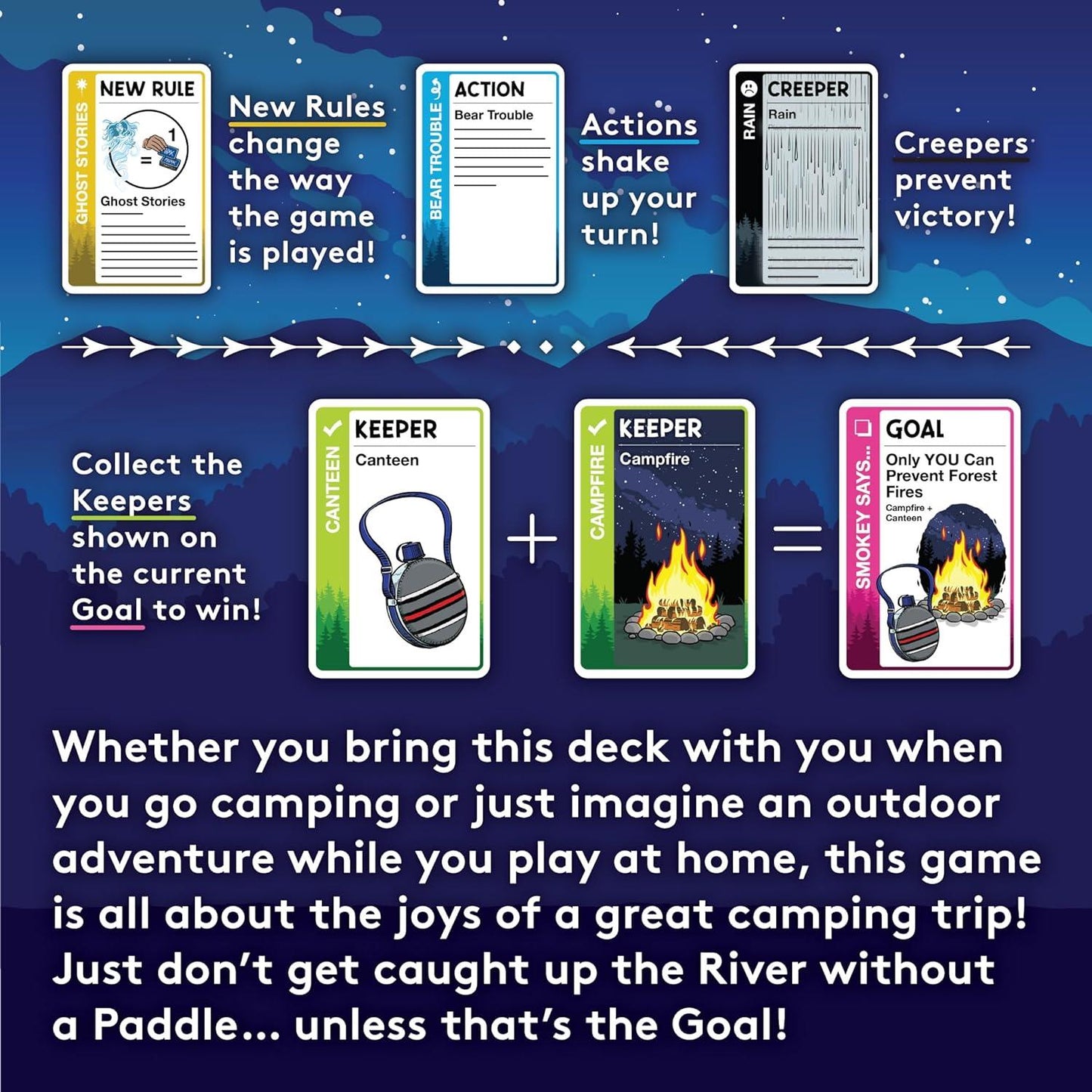 Fluxx- Camping Fluxx Board Game by Looney Labs