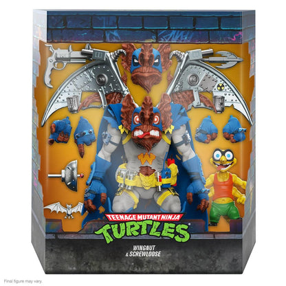 Tmnt Ultimates W9 Wingnut & Screwloose Action Figure