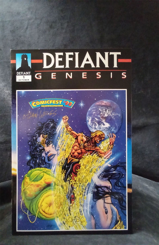 Defiant Genesis #1 Comicfest 93 Philadelphia w/ signed trading cards 1...  Comic Book