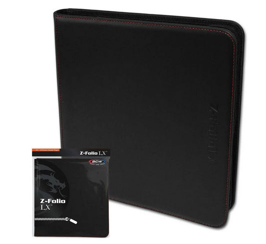 BCW Z-Folio 12-Pocket LX Album - Black