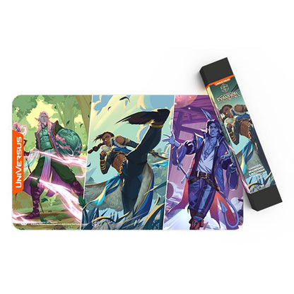 UniVersus CCG Critical Role Heroes of Exandria Caduceus, Beauregard, and Mollymauk Playmat By Jasco Games
