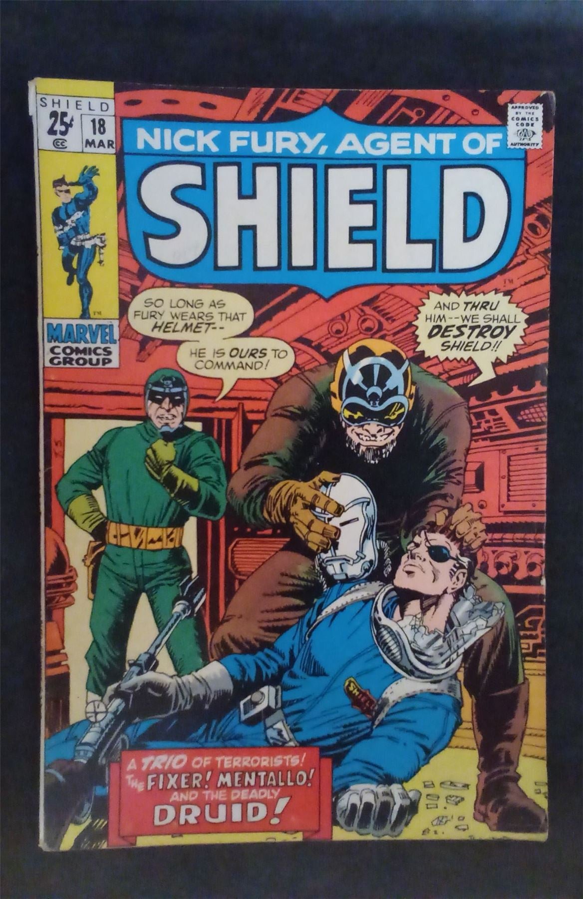 Nick Fury, Agent of SHIELD #18 1971 marvel Comic Book