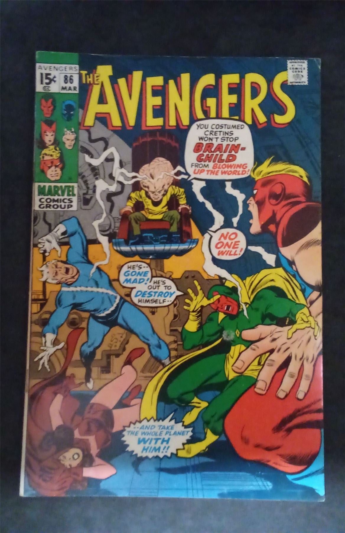 The Avengers #86 1971 marvel Comic Book