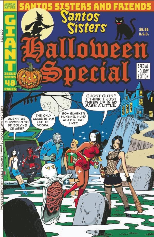 Santos Sisters Halloween Special Cvr B Guts Variant (mr) Floating World Comics Comic Book