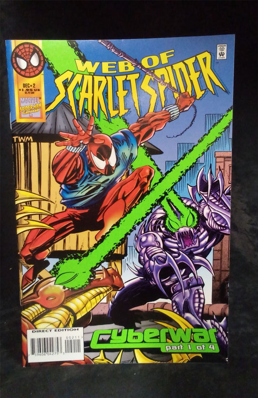 Web of Scarlet Spider #2 Direct Edition 1995 Marvel Comics Comic Book