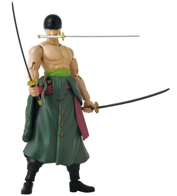 One Piece Anime Heroes Action Figure Roronoa Zoro Three Sword Style by Bandai Namco