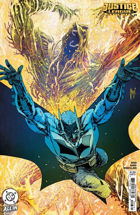 Justice League Unlimited #3 Cvr E Guillem March Raised Uv Foil Var DC Comics Comic Book