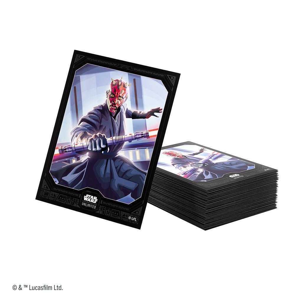 Star Wars Unlimited Legends of the Force Premium Art Sleeve Darth Maul By Gamegenic