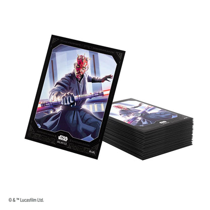 Star Wars Unlimited Legends of the Force Premium Art Sleeve Darth Maul By Gamegenic