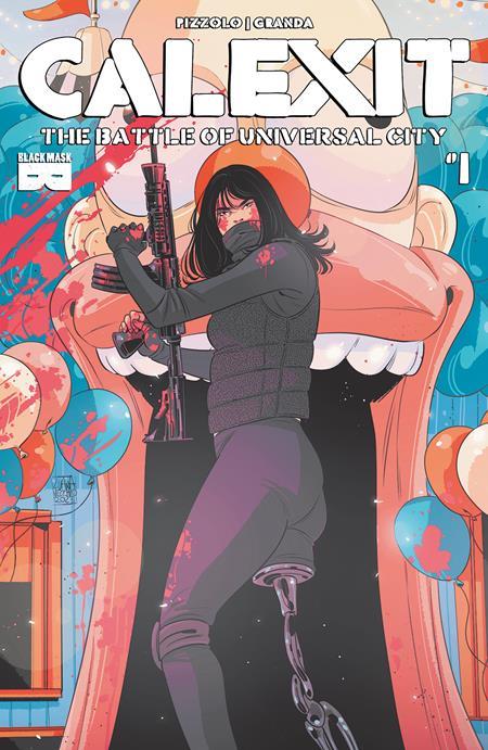 Calexit The Battle Of Universal City #1 (of 3) Cvr C Inc 1:3 Luana Vecchio Var (mr) Previously Solicited Black Mask Studios Comic Book