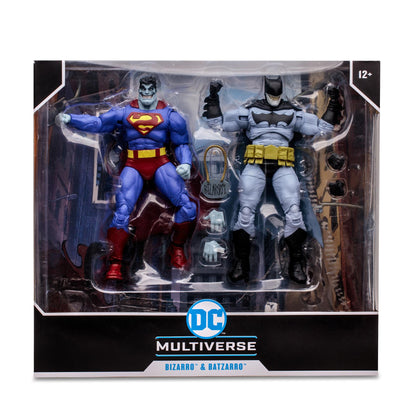 Dc Collector 7in Bizarro & Batzarro Action Figure 2pk McFarlane Toys