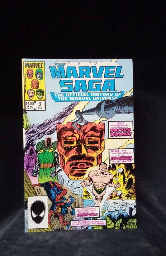 The Marvel Saga The Official History of the Marvel Universe #3 1986 Marvel Comics Comic Book